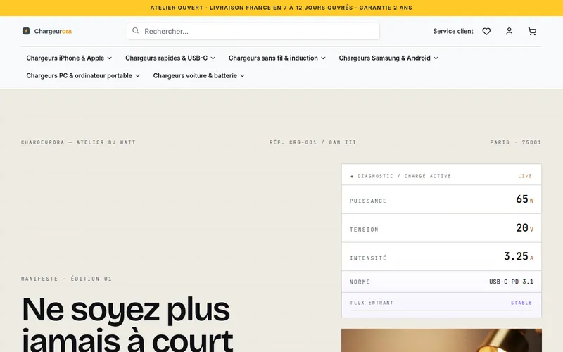 Chargeurora.fr