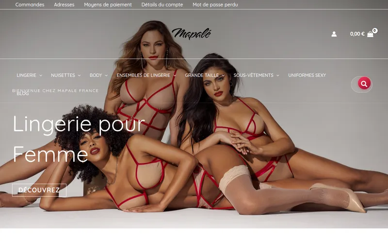 Mapale France - Aperçu du site